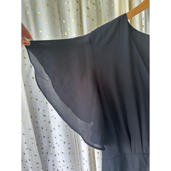 City Chic NWT Women's Frill Love Flutter Sleeves Surplice Playsuit Romper 14 - Picture 3 of 8